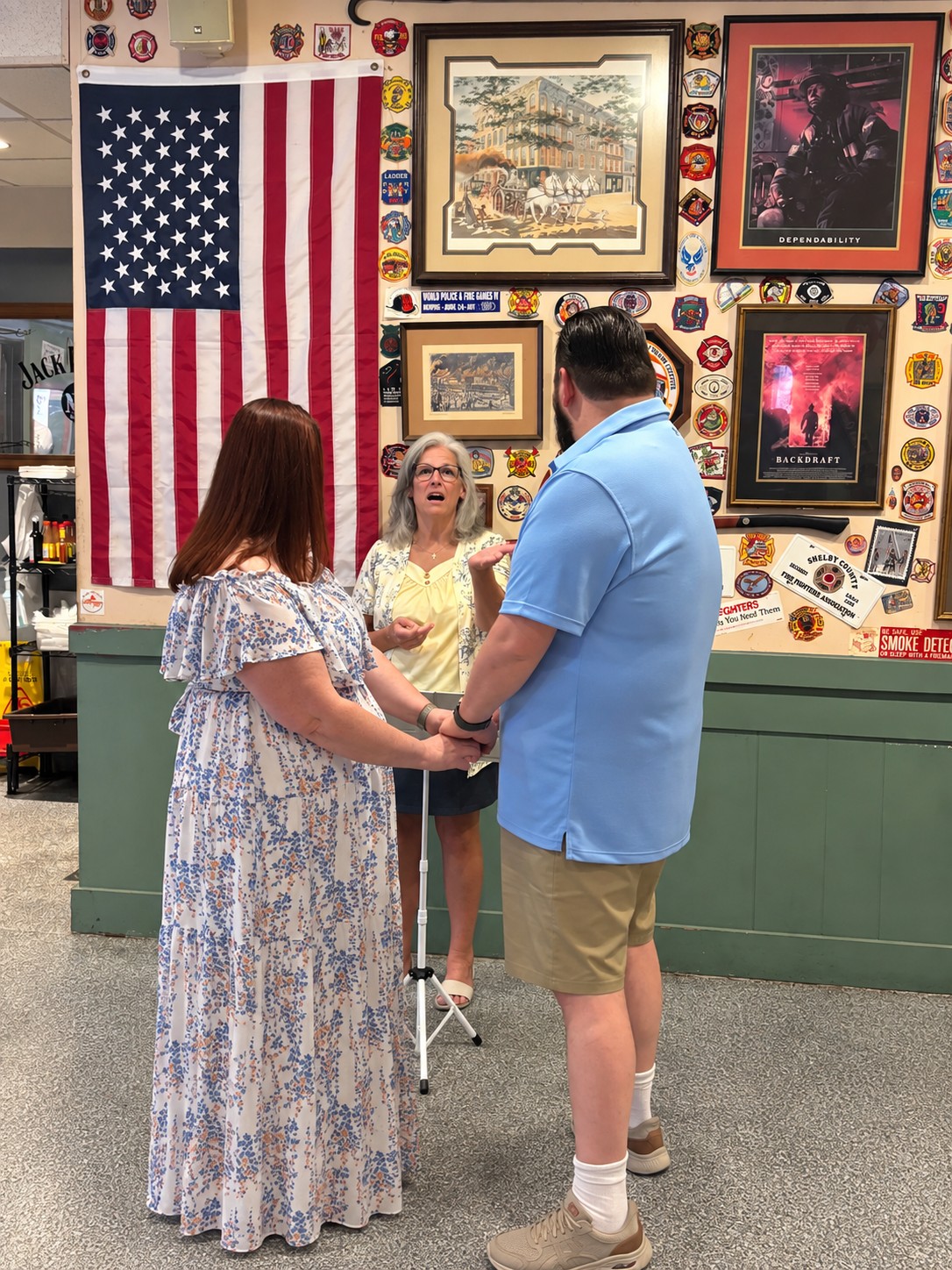 Ring exchange during ceremony